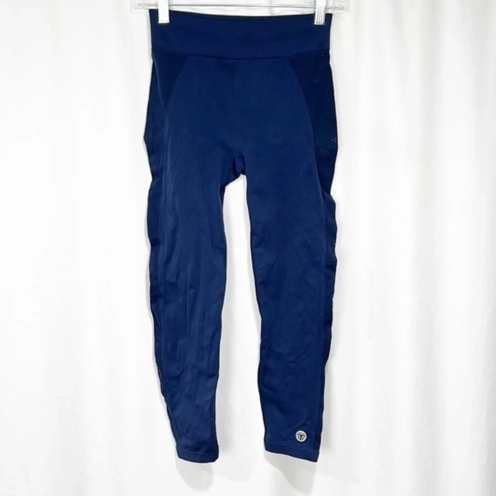 Tory Sport Seamless Leggings size Medium Navy Blue